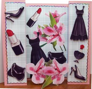 Double Fold Lilly Card