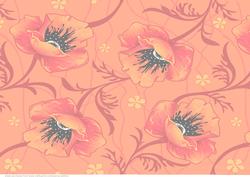 Large Poppy Faded Backing Paper