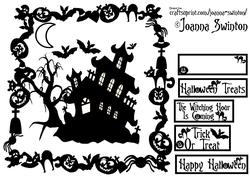 Silhouette Halloween House