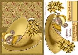 Christmas Golden Mouse