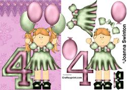 4th Birthday Girl