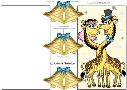 Special Hinges Wedding Giraffes