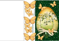 Special Hinges Egg with Butterflies
