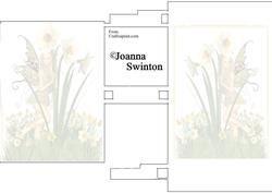 Special Hinges Fairy in Flowers Insert