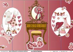 Cameo Girly Accessories Card