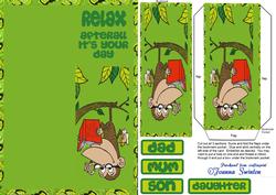Monkey Bookmark Card