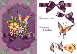 Birthday Flowers & Butterflies