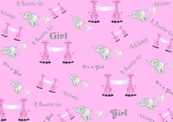 Animals Baby Girl Paper