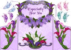 Fancy Gatefold Lily Card
