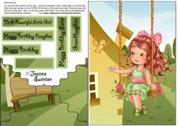 Envelope Card Beautiful Girl