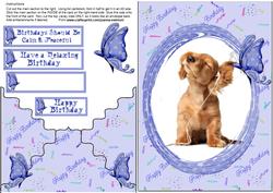 Envelope Card Musical Dog