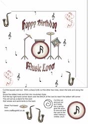 Musical Happy Birthday Card with a Wobbly Drum