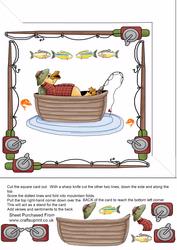 Decoupage Fishing Duck