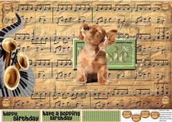 Pop Out Musical Card