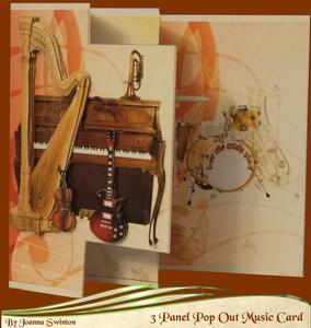 3 Panel Music Lovers Card