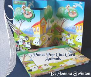 3 Panel Animal Card