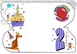2nd Birthday Interlocking Card