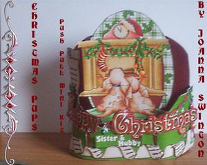 Christmas Pups Pull Push Cards