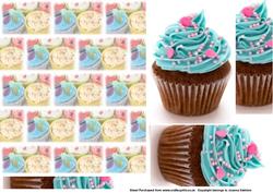 Blue Yummy Cupcake