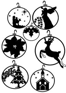 Christmas Baubles Cameo