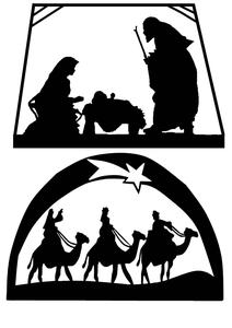 Nativity Silhouettes Robo