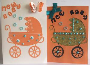 Set Of 3 Baby Cards