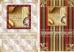 Mens Music & Watch X2 Card Fronts