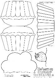 Cupcake Shaped Card/template