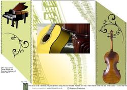 Music Tri Shutter Card