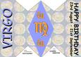 Diamond Fold Zodiac Card - Virgo