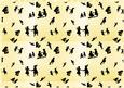 Silhouettes of Children in Lemon