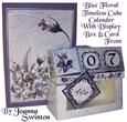Blue Floral Desk Calender