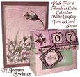 Pink Floral Desk Calender