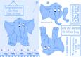 Blue Elephant Baby Boy