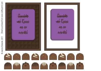 Chocolate and Roses Fun Topper with Added Chocs!
