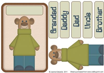 Family Bear Quick Topper