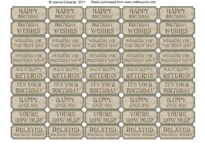 Ticket Sentiments - Birthday