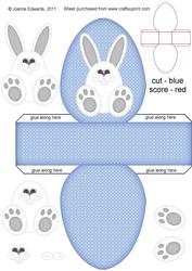 Easter Bunny Box - Blue