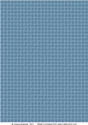 Paper Weave Background Sheet - Denim