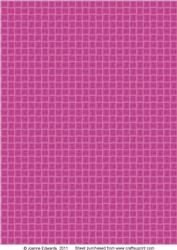 Paper Weave Background Sheet - Fuchsia