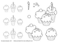 Cupcakes Digi Stamps