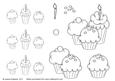Cupcakes Digi Stamps