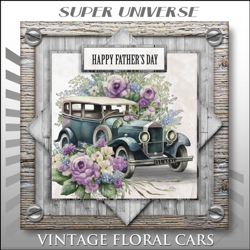 Vintage Floral Cars Mini Kit-2