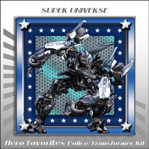 Hero Favorites Police Transformer Kit 