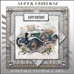 Vintage Floral Cars Mini Kit-4