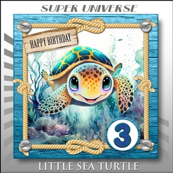 Little Sea Turtle Birthday Boy 1-10