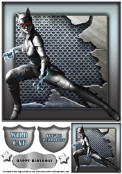 Wild Cat Card Front.