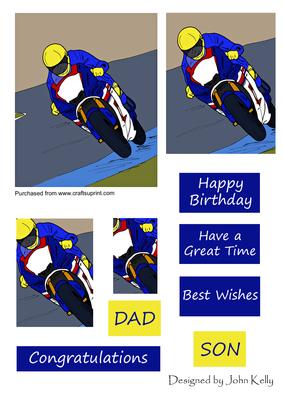 Motorbike 1 (blue) - Pyramage