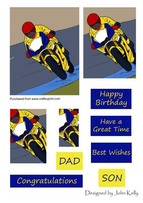 Motorbike 1 (yellow) - Pyramage