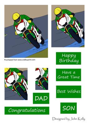 Motorbike 1 (green) - Pyramage